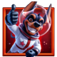 astro pets hold and win dog astronaut symbol icon