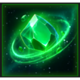 astro pets hold and win green gem symbol icon