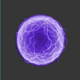 atomic reactor purple symbol icon