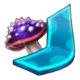 attack huge mushroom letter j symbol icon