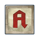 avalon gold a letter symbol icon
