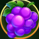 awesome fruits grape symbol icon