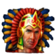 aztec chief man symbol icon