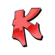 backstreet mayhem k symbol icon