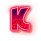 banana x letter k symbol icon