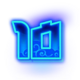 banana x number 10 symbol icon