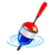 bass baggin bounty fishing bobber symbol icon