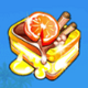 beach life cake symbol icon