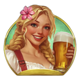 beer mania beer woman symbol icon