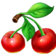 beer mania red cherries symbol icon