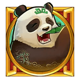big bamboo panda symbol icon