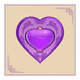 big bamboo purple heart symbol icon