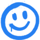 big bang boom smiley symbol icon
