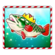 big bass christmas bash fish symbol icon