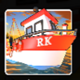 big bass floats my boat ship symbol icon
