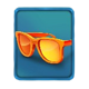 big bass oranje gekte oranje jackpot sunglasses symbol icon