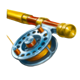 big game fishing bigger bites fly rod symbol icon