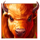 big wild buffalo animal symbol icon