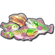 bigger bass blizzard christmas catch fish symbol icon