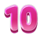 bigger piggy bank 10 symbol icon