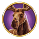 bison moon power combo moose symbol icon