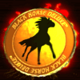 black horse deluxe gold coin symbol icon