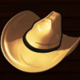 black horse deluxe hat symbol icon