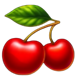blazing coins hold and win red cherries symbol icon