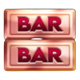 blazing coins hold and win slot bars symbol icon