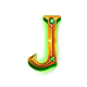 blue wizard j symbol icon