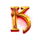 blue wizard k symbol icon
