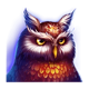 blue wizard owl symbol icon