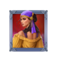 bohemian bazaar lady2 symbol icon