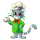 bone appetit chef cat symbol icon