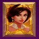 book of aladdin woman symbol icon