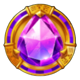 book of azure purple gem symbol icon