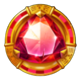 book of azure red gem symbol icon