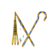 book of xerxes sticks symbol icon