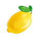 bubbly fruits lemon symbol icon