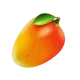 bubbly fruits mango symbol icon
