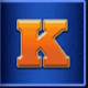 buffalo blitz k letter symbol icon