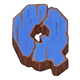 buffalo da fortuna blue wooden q symbol icon