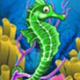 captain shark seahorse symbol icon