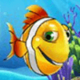 captain shark yellow fish symbol icon