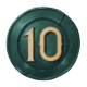 captain winbreaker ten coin symbol icon