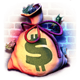 cash bandits 3 money bag symbol icon