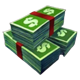 cash eruption big bank breakout cash stack symbol icon