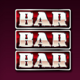 cash vegas triplebar symbol icon