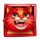 catch the luck red cat symbol icon