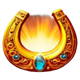 cave of clovers horseshoe symbol icon